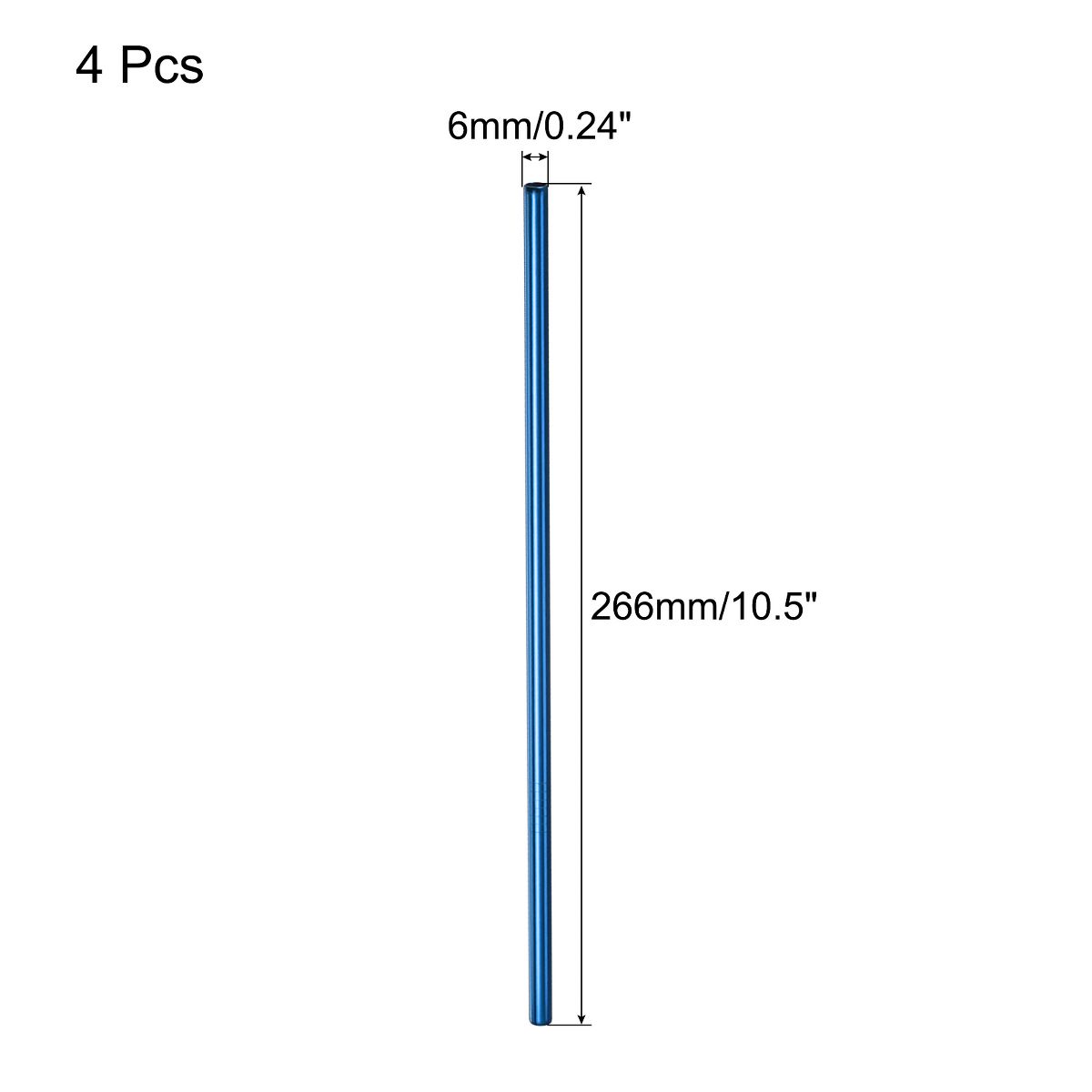 Unique Bargains Smooth Large Cocktail Coffee Juice Reusable Metal Straw 2 Pcs - thumbnail 5
