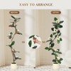 Whizmax 5/6/7ft Artificial Magnolia Tree realistic Faux Plant with Adjustable Branches, Elegant Blooms, Easy to Assemble for Home & Office Décor - 3 of 4