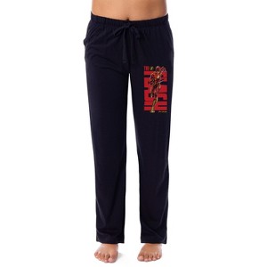 DC Comics Womens' The Flash 2023 Movie Film Title Logo Pajama Sleep Pants Black - 1 of 4