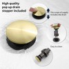 Oil-Rubbed Bronze 2-Handle Widespread Bathroom Faucet for Lavatory Sink, 3-Hole Installation with 360� Swivel Spout and Pop-Up Drain - 3 of 4
