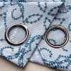 RT Designer Collection Woodbridge Jacquard Grommet Luxurious Modern Design Curtain Panel 54" x 84" Blue - 4 of 4