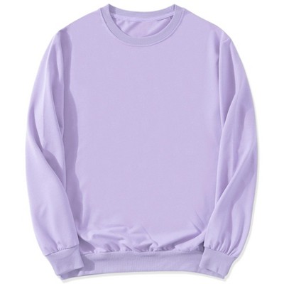 Lars Amadeus Men's Regular Fit Long Sleeve Round Neck Pullover Sweatshirt