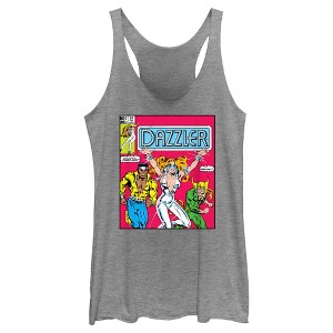 Women's Marvel Dazzler Power-Man and Iron Fist Comic Book Cover Racerback Tank Top - 1 of 4