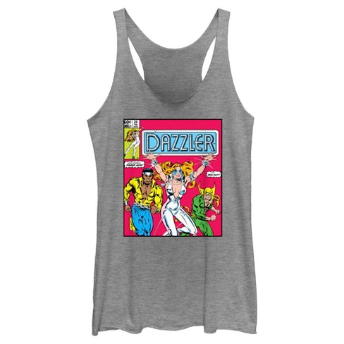 Women's Marvel Dazzler Power-Man and Iron Fist Comic Book Cover Racerback Tank Top - image 1 of 4