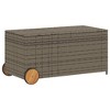 Garden Storage Box Grey PE rattan Large Garden Storage Box - 2 of 4