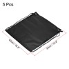 Unique Bargains Gym Sports Outdoor Traveling Nylon Polyester Drawstring Storage Bag 5 Pcs - 2 of 3