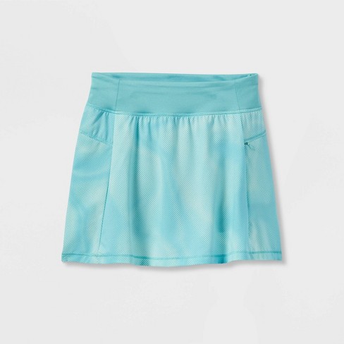 Girls' Stretch Woven Performance Skorts - All In Motion™ Blue S : Target