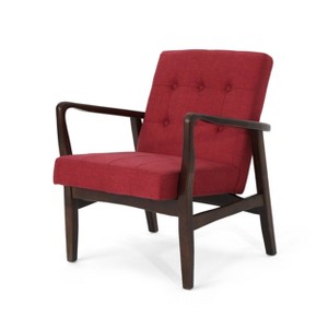 Marcola Mid Century Club Chair Red - Christopher Knight Home