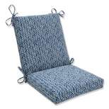 Outdoor/Indoor Herringbone Squared Corners Chair Cushion - Pillow Perfect