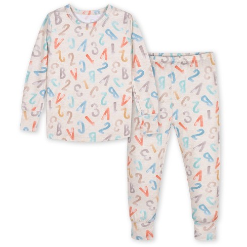 Gerber Toddler Neutral Snug Fit Pajama Set - Alphabet Soup - 18 Months - 2- piece : Target