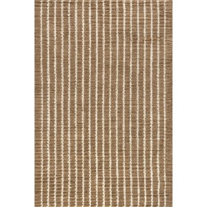 Nuloom Cosmia Striped Jute Area Rug, 4' x 6', Cosmia Natural - 1 of 4