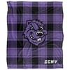 City College Of New York Campus Plaid Spirit Silky Touch Super Soft Throw Blanket 50x60 - 2 of 4