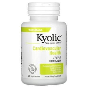 Kyolic Aged Garlic Extract, Cardiovascular Health, Vegan Formula 300, 120 Vegan Capsules (300 mg per Capsule) - 1 of 4