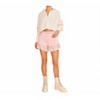 Women's Frayed Rhinestone Denim Shorts - Main Strip - 4 of 4