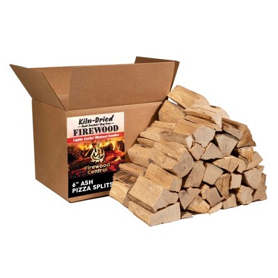Firewood Central Kiln-Dried Wood Splits 6 in, 35–40 Pieces for Pizza Ovens, Grills, Smokers, and BBQ Cooking