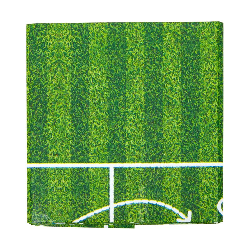 Blue Panda 3 Pack Grass Table Cloth, Sports Themed Birthday Party Supplies, 54x108 in, 5 of 7