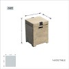 Moda Furnishings 14.6'' H x 42.1'' W Magnesium Oxide Propane Outdoor Fire Pit Table with Lid - Brown - 3 of 4