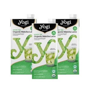 Yogi Barista Organic Green Tea Matcha Latte - 32 Fluid Oz (3 Pack) - Supports Vitality & Overall Health - Made with Antioxidant Rich Green Tea - 1 of 4