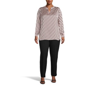 Anne Klein Womens Striped Pullover Blouse - 1 of 1
