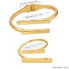 Gold Alloy Minimalist Bracelet and Ring Set for Women - 4 of 4