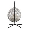 Gulches Hammock Chair with Stand - Rattan Weaving, Removable Cushion, Indoor/Outdoor Swing - 4 of 4