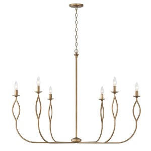 Capital Lighting Cohen 6 - Light Chandelier in  Mystic Luster - 1 of 3