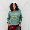 S.W.Smiley Christmas Heart Eyes - Women's Graphic Sweatshirt - 3 of 4