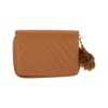 Unique Bargains Diagonal Stitching And Plush Balls Coin Purse Wallet 1 Pc - 4 of 4