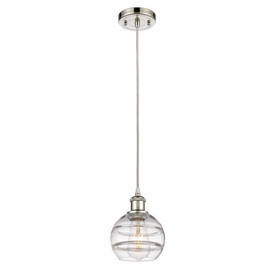 Rochester - 1 Light Cord Hung Mini Pendant In Industrial Style-7.88 Inches Tall and 5.88 Inches Wide