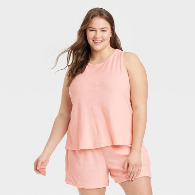 Photo 1 of [Size 4X] Women's Plus Size Terry Tank Top - A New Day- Blush