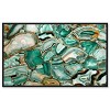Art Remedy Agate Emerald Cut Green Abstract Wall Art Framed - 2 of 4