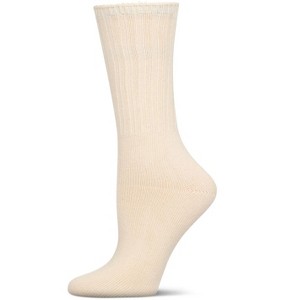 Memoi Women's Organic Cotton Casual Breathable Crew Sock - 1 of 4