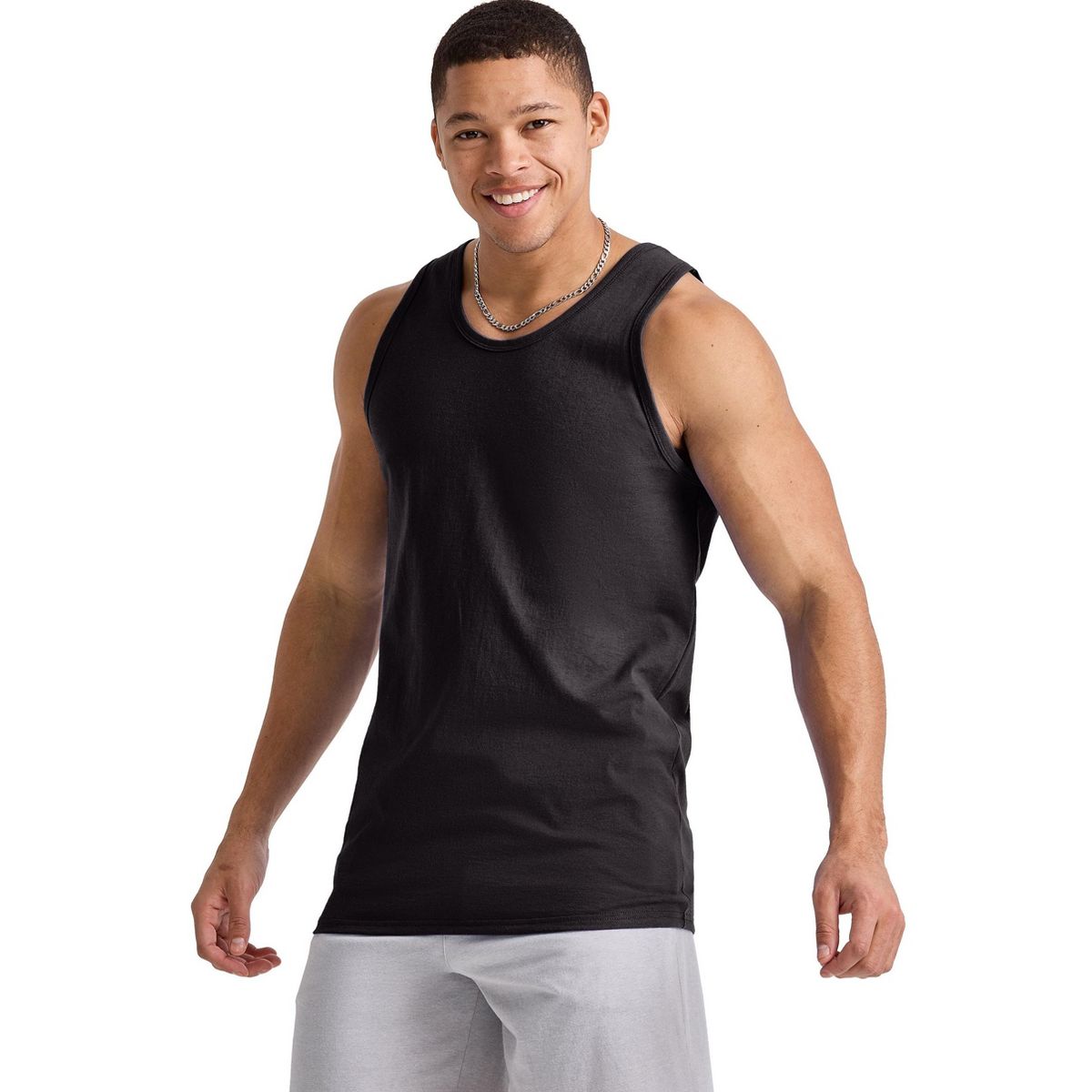 Hanes Essentials Men's Cotton Tank Top, 3-Pack - thumbnail 6