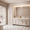 Rectangular Framed Tempered Glass Wall-Mounted Bathroom Vanity Mirror - 4 of 4