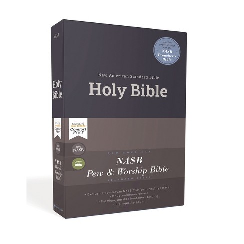 Nasb, Pew and Worship Bible, Hardcover, Blue, 1995 Text, Comfort Print - by  Zondervan - image 1 of 1