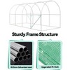 6.5 FT x 15 FT Heavy Duty Walk-in Greenhouse for Gardening, Plant Growth with Galvanized Steel Frame, Green PE Cover, Roll-Up Door & 8 Vent Windows - 3 of 4