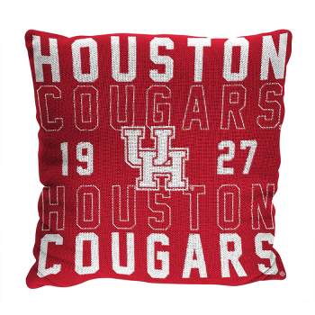 NCAA Houston Cougars Stacked Woven Pillow