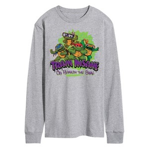 Men's - Teenage Mutant Ninja Turtles Mutant Mayhem - Train Insane Long Sleeve Graphic T-Shirt - 1 of 3