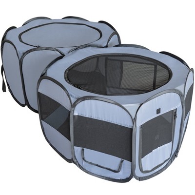 EighteenTek 2 Room Pop Up Portable Pet Playpen