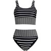 Lands' End Women's Tugless Tankini Top and High Waisted Bottom Swimsuit Set - 3 of 3