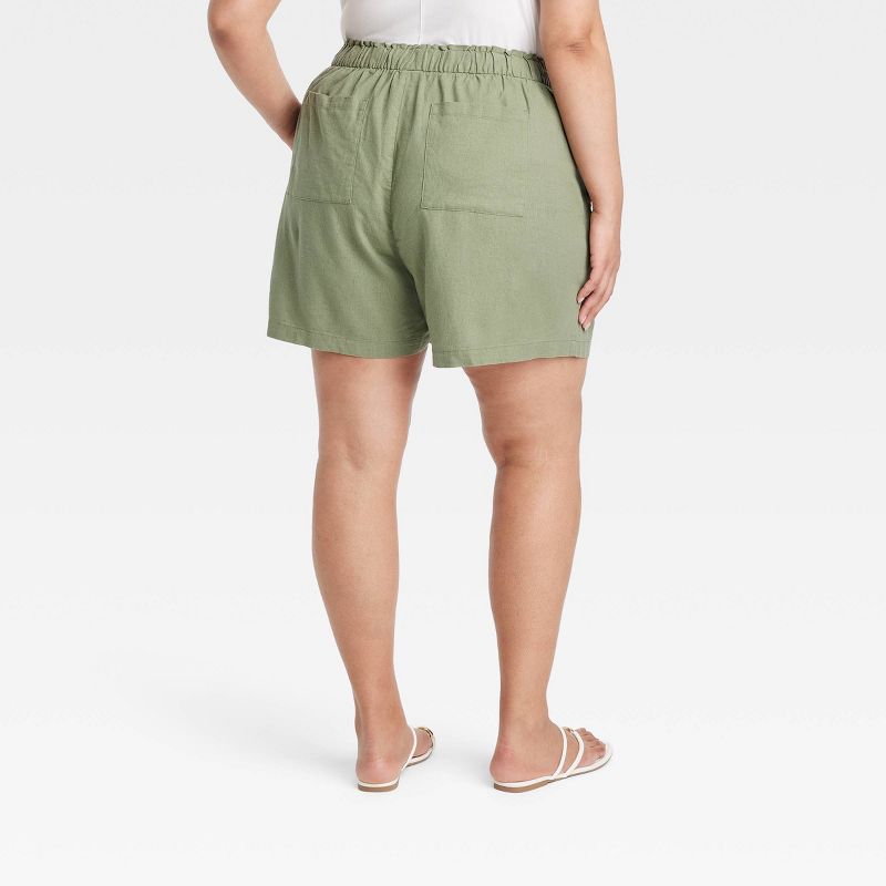 Women's High-Rise Linen Pull-On Shorts - Ava & Viv™, 2 of 6
