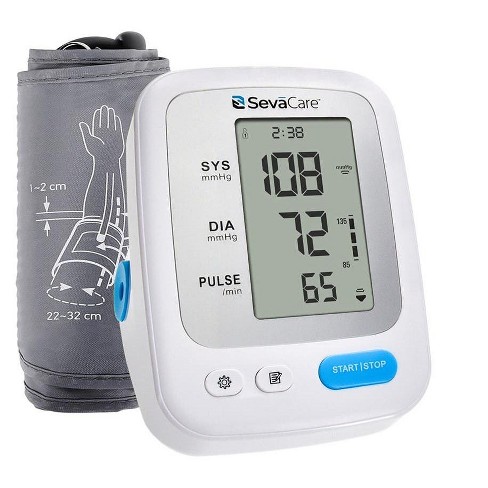 Portable-Small Blood-Pressure Monitors for Home-Use - White Travel BP  Machine Blood Pressure Cuff Automatic Arm High Blood Pressure Monitors for  Adult