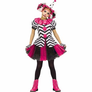 Fun World Girl's Harlequin Halloween Costume Dress - 1 of 1