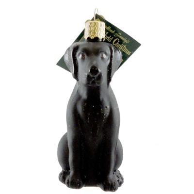 Old World Christmas 3.75" Labrador Retriever Black Ornament Dog Lab Best Friend  -  Tree Ornaments