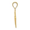 Black Bow Jewelry 14k Yellow Gold Textured Passport Pendant - 2 of 4
