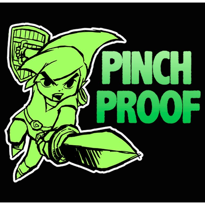 Boy's Nintendo Legend of Zelda St. Patrick's Day Link Pinch Proof Sketch T-Shirt, 2 of 6