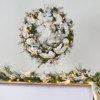 30 Inch Christmas Wreath - PVC Base, PE Plastic Leaves, Iron Wreath Frame, Warm White Lights, and Eight Function Lights - 3 of 4