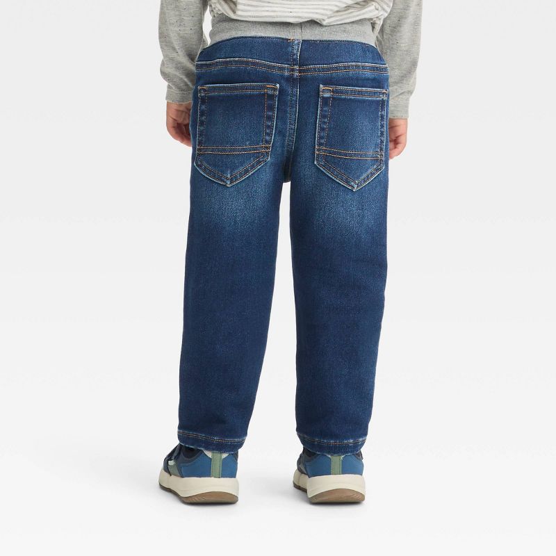 Toddler Boys' Pull-On Straight Fit Jeans - Cat & Jack™, 3 of 5