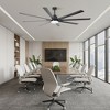 VACZON 100" Black Modern Industrial LED Ceiling Fan with Lights and Remote - 4 of 4