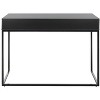 Vance 2 Drawer 1 Shelf Desk - Black/Brown - Safavieh - 4 of 4